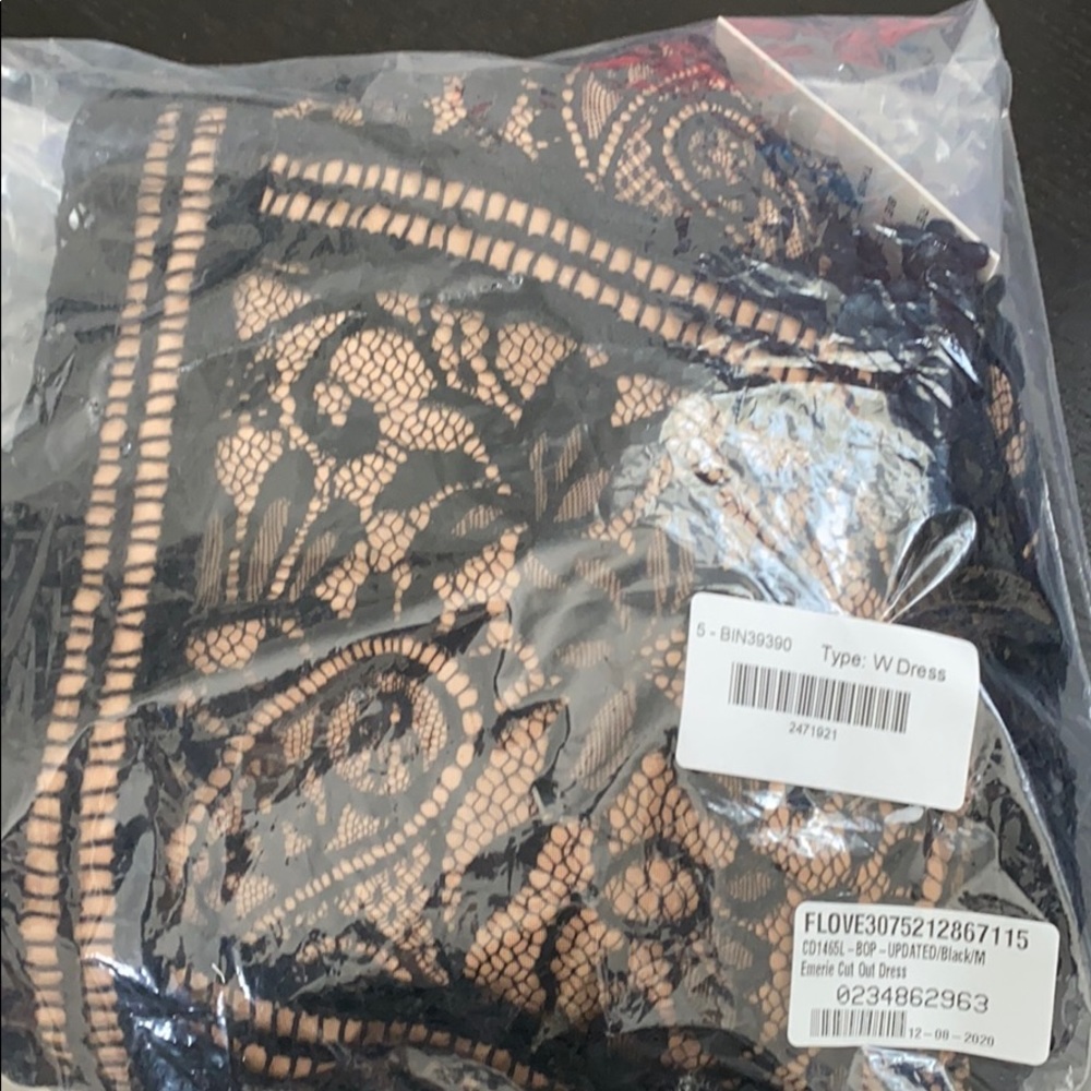 NWT For Love and Lemons Black Emorie Mini Dress - Picture 8 of 12